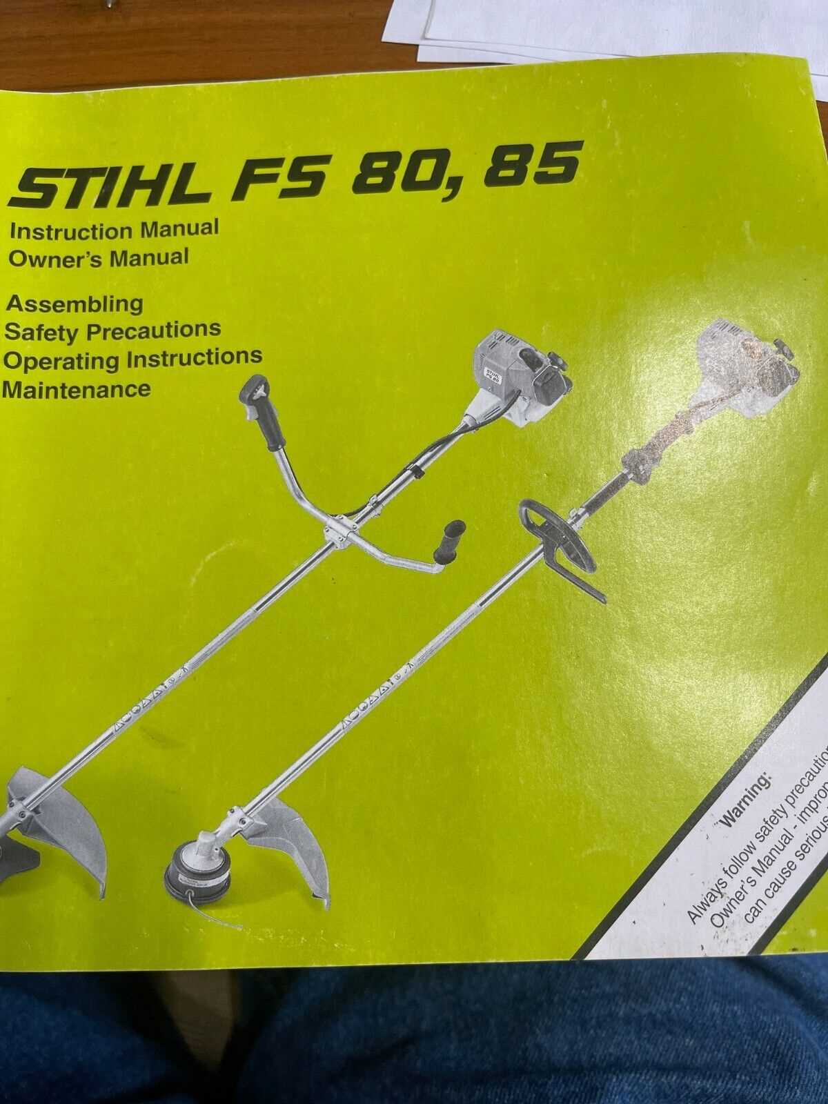 stihl fs 85 repair manual