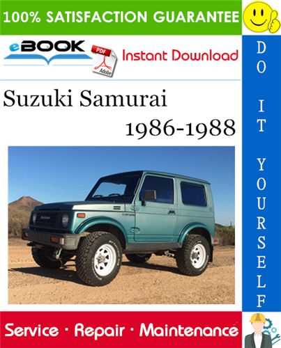 suzuki samurai repair manual