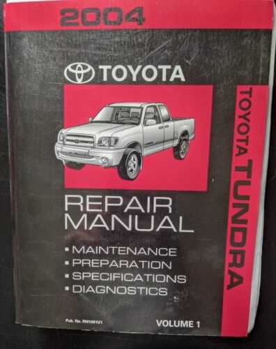 toyota tundra repair manual