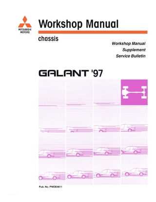 mitsubishi galant repair manual