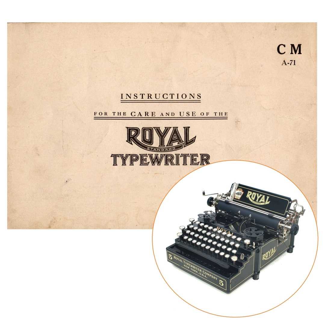 royal kmm typewriter repair manual