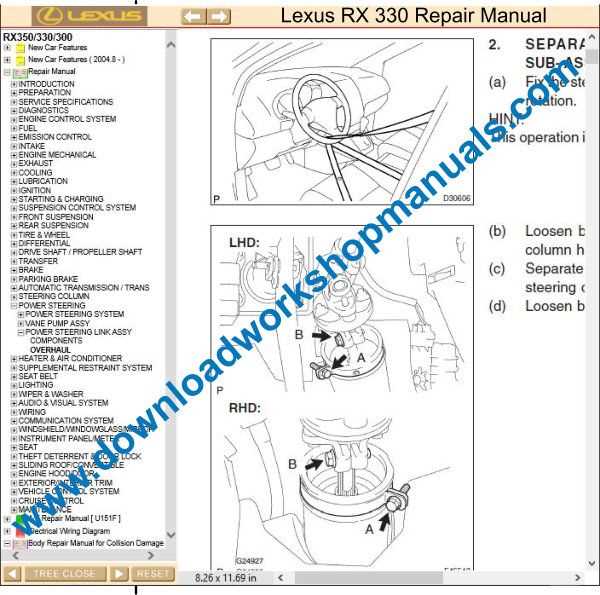 rx 350 repair manual