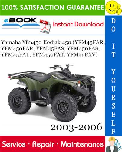 2006 yamaha kodiak 450 repair manual