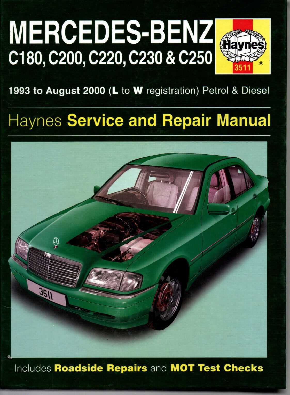 mercedes car repair manuals