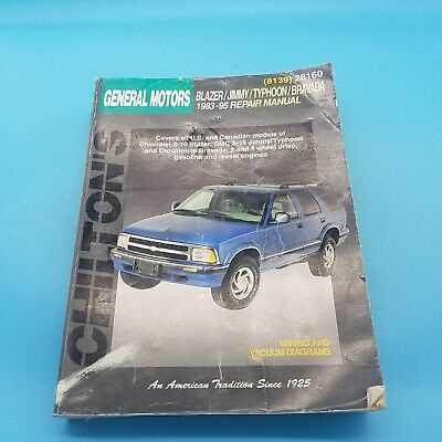 s10 blazer repair manual