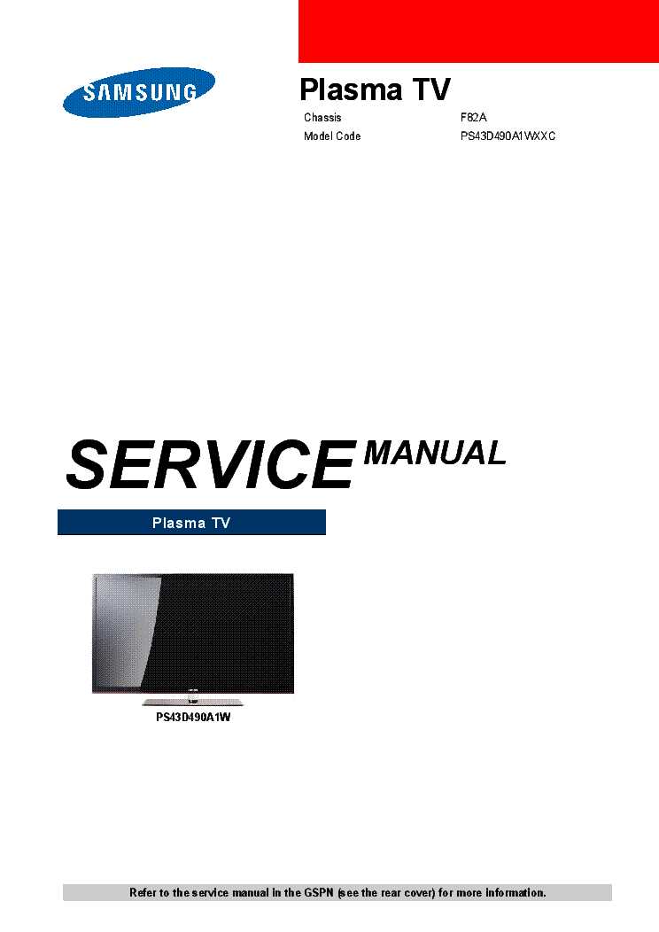 samsung tv repair manual