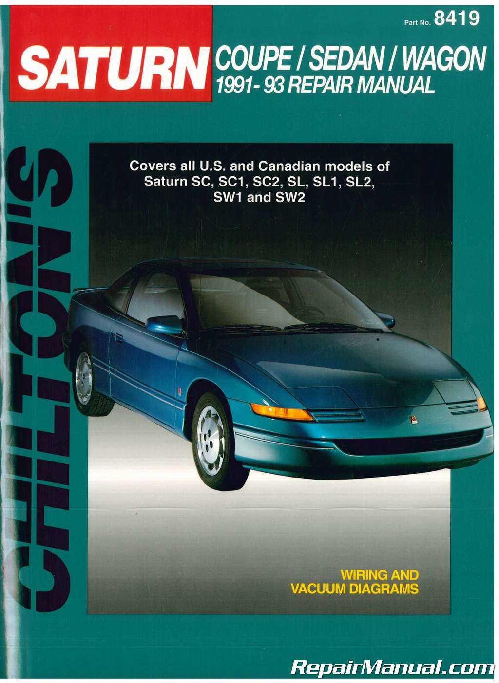 saturn sl1 repair manual