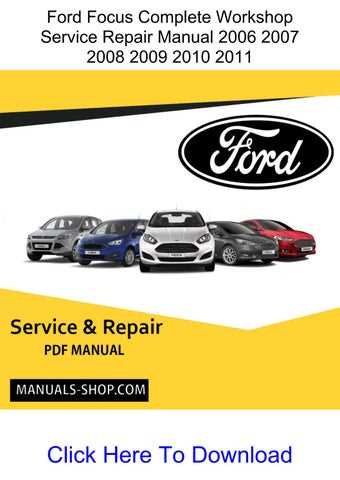 2010 ford focus repair manual