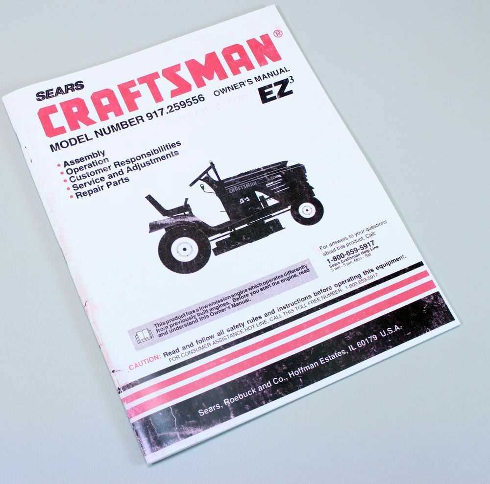 sears craftsman lawn tractor repair manual