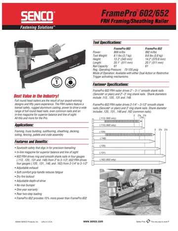 senco framepro 601 repair manual