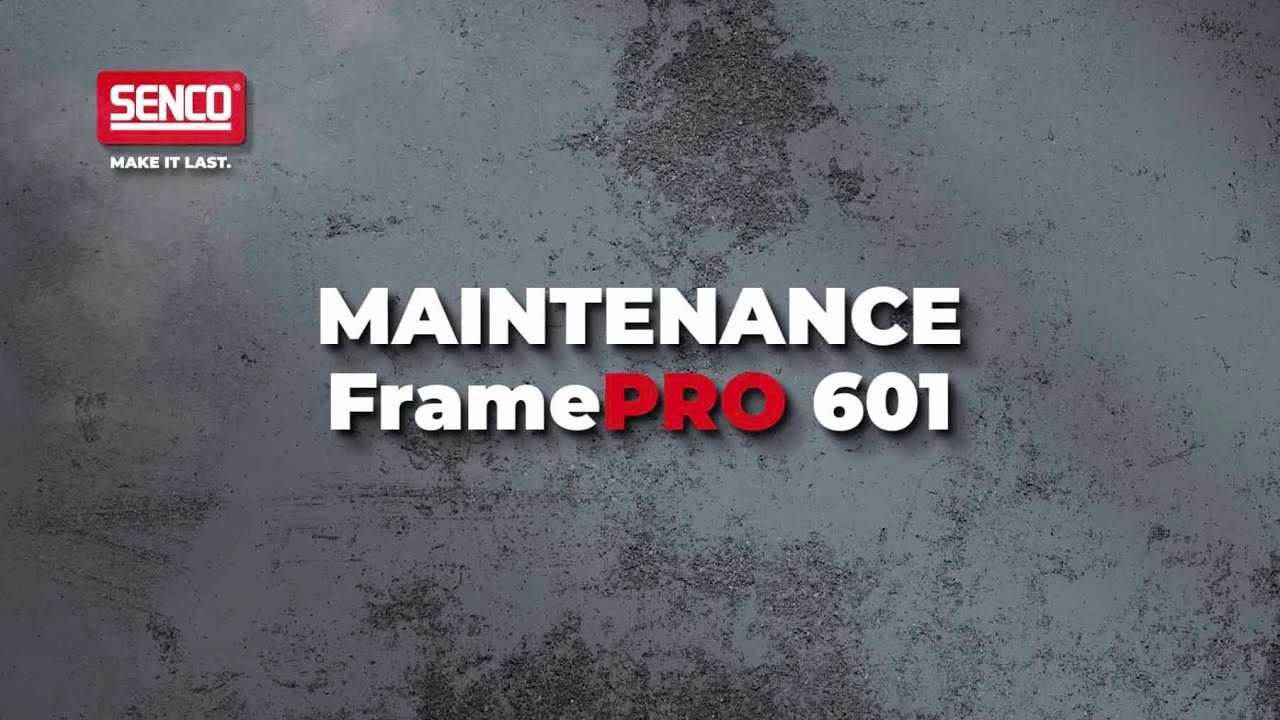 senco framepro 601 repair manual