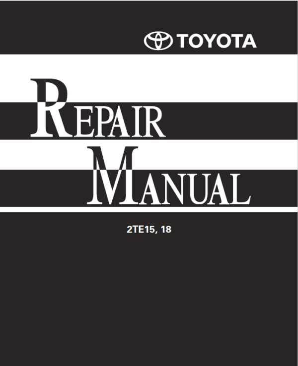 service repair manual toyota