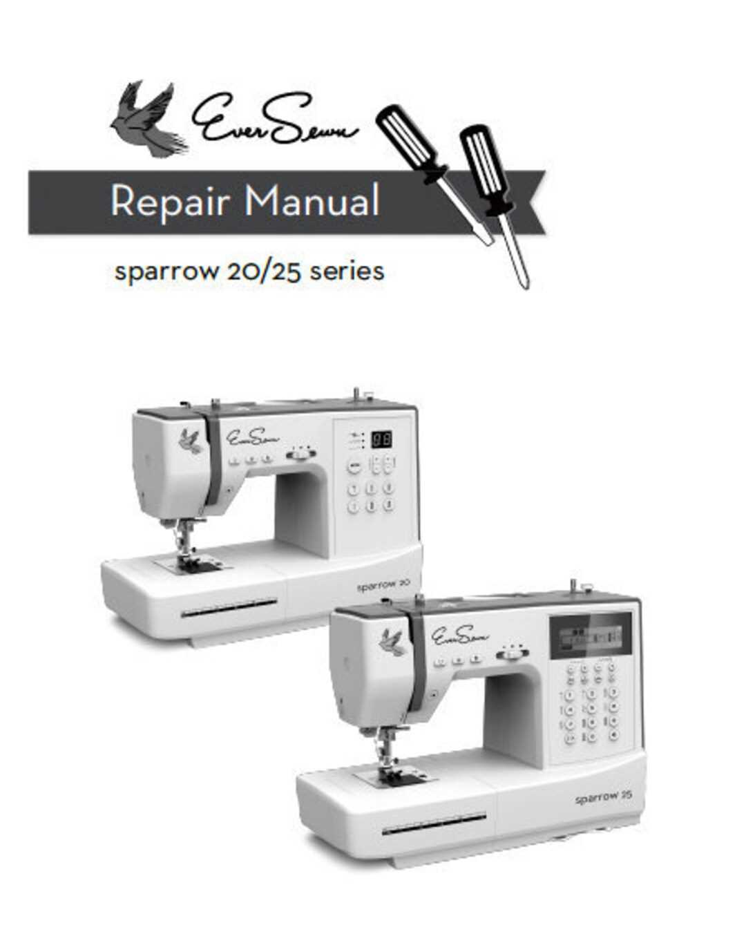 sewing machine repair manuals