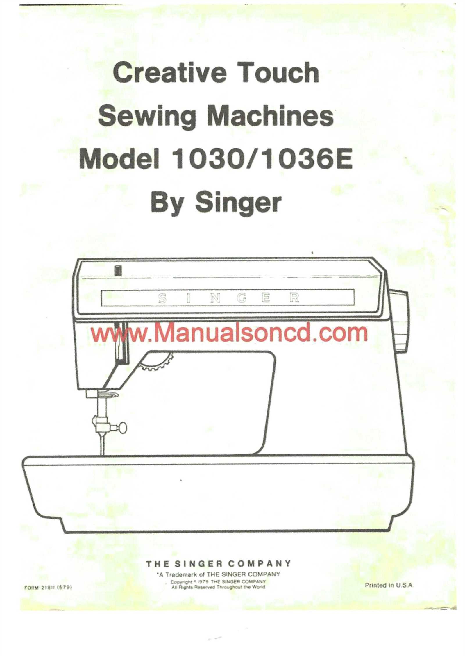 sewing machine repair manuals