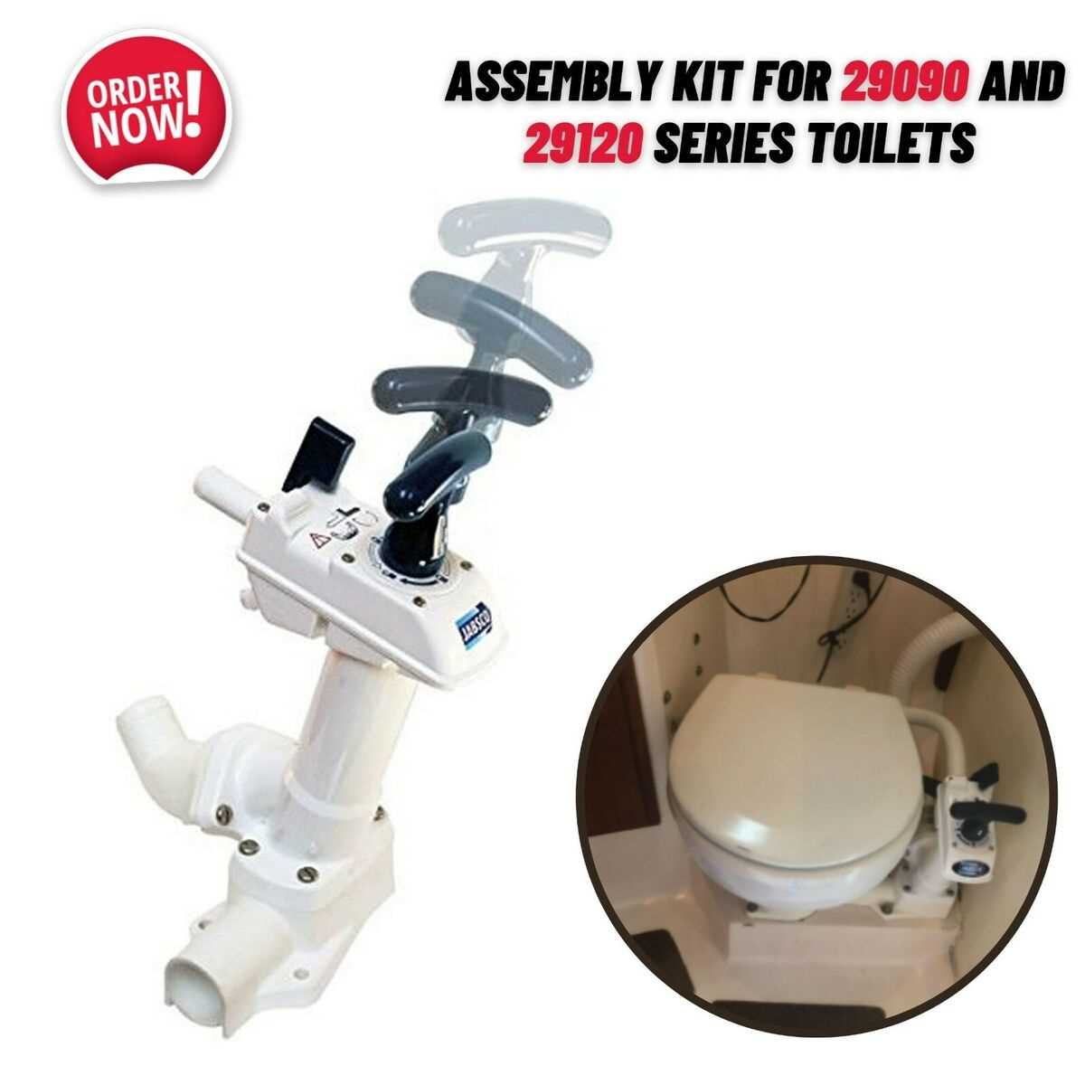 jabsco manual toilet repair kit