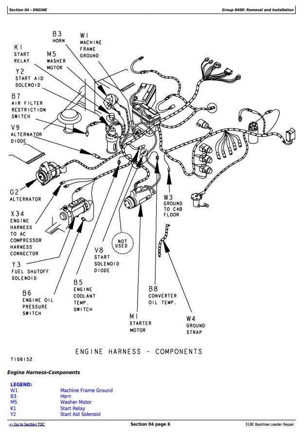 john deere 310c backhoe repair manual