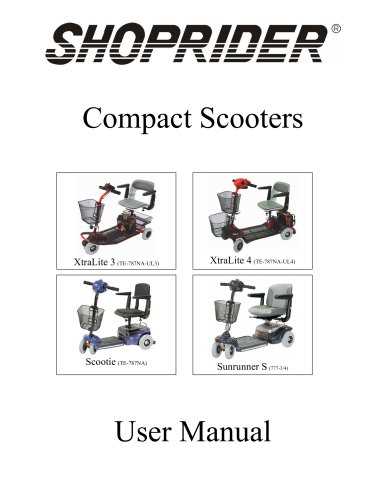 shoprider scooter repair manual