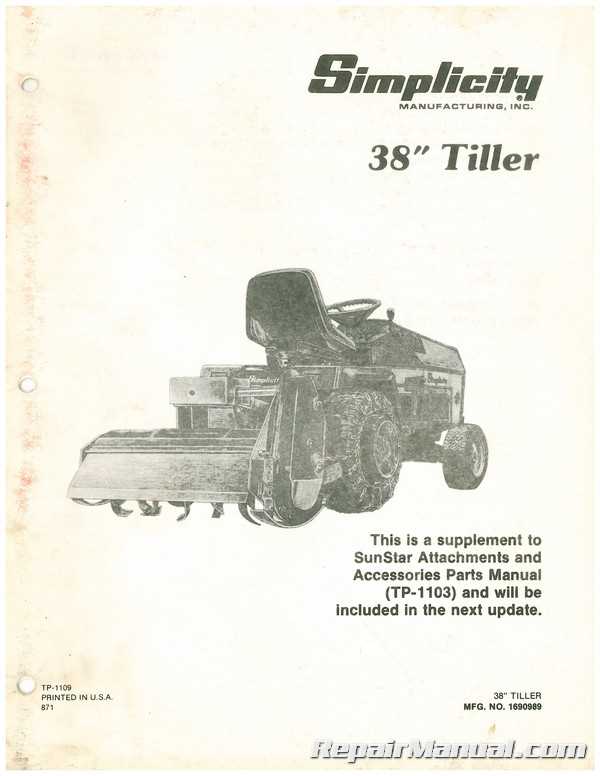 simplicity snowblower repair manual