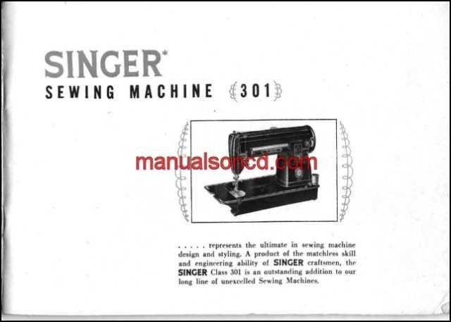 singer 301 repair manual