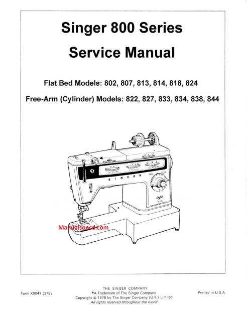 singer sewing machines repair manuals