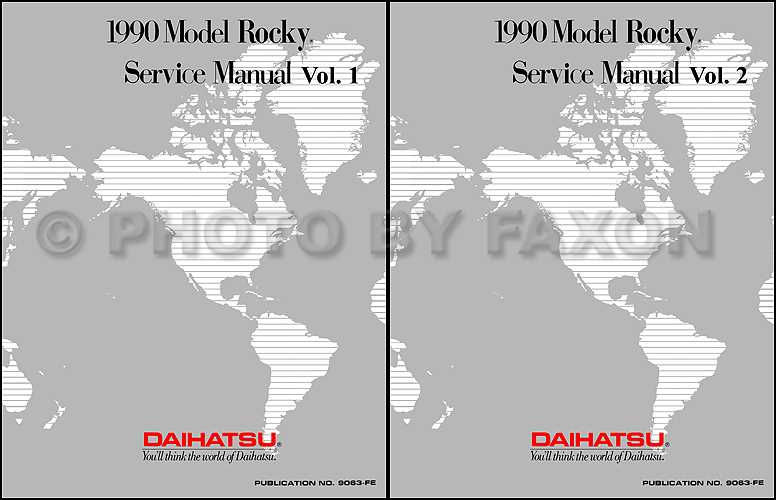 daihatsu rocky repair manual