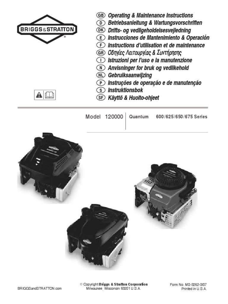 briggs and stratton 675 series repair manual