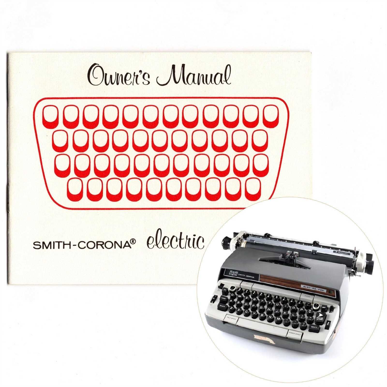 smith corona typewriter repair manual