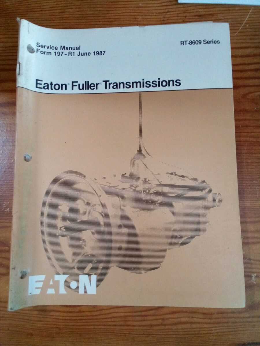 eaton fuller repair manual