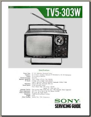 sony television repair manuals