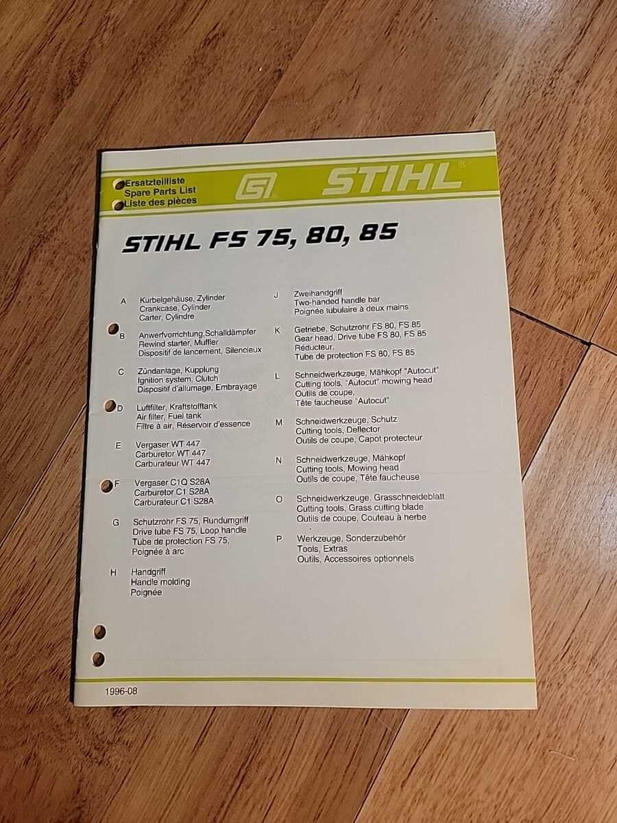 stihl fs 85 repair manual