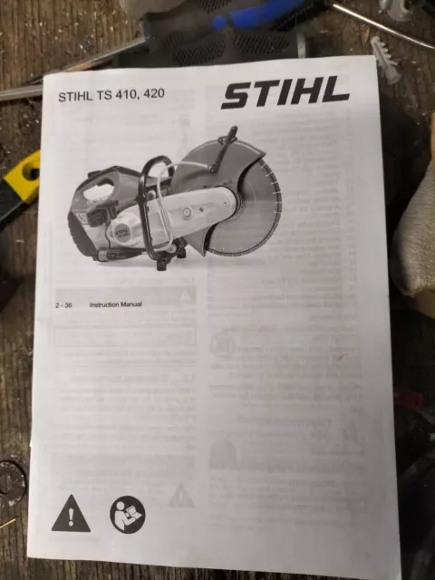 stihl ts400 concrete saw service repair manual