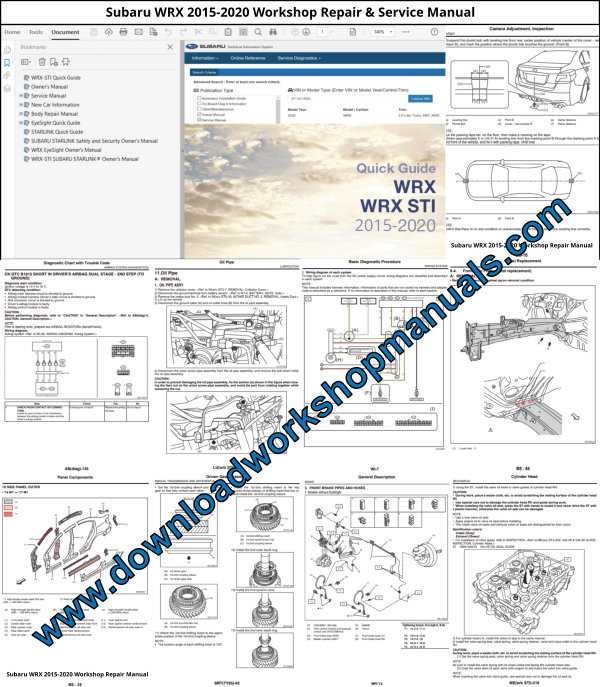 subaru body repair manual