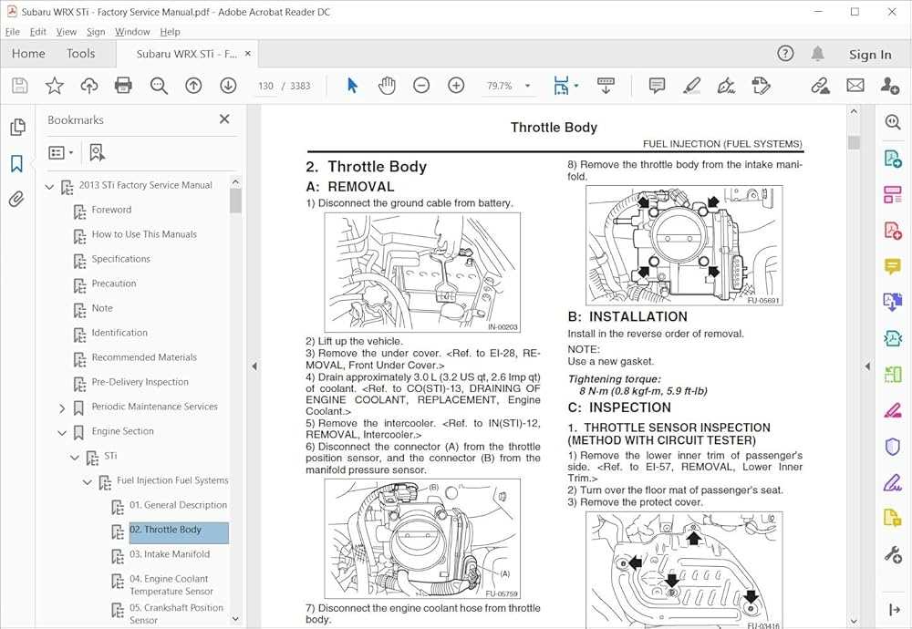 subaru sti repair manual