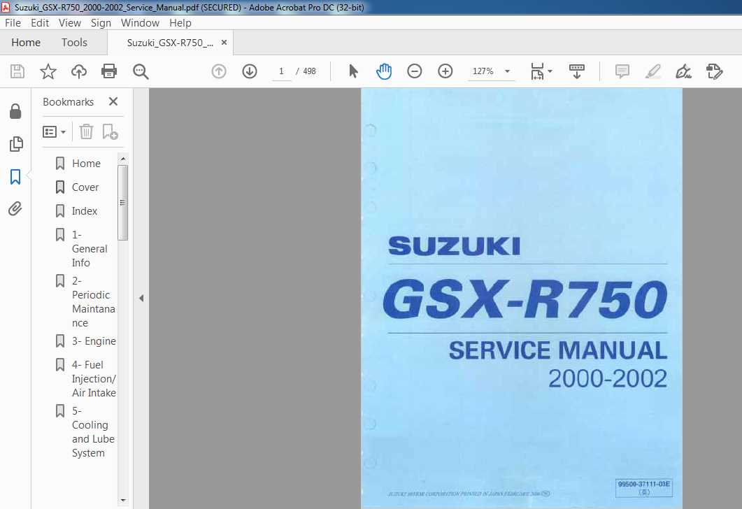 suzuki gsxr 750 repair manual