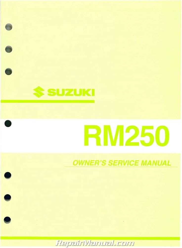 suzuki rm 250 repair manual