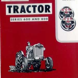 ford 600 tractor repair manual