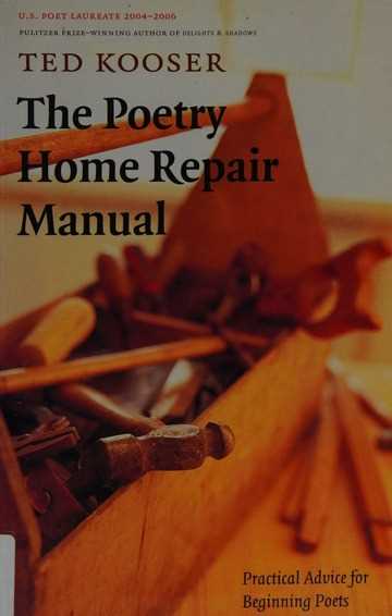 ted kooser poetry home repair manual