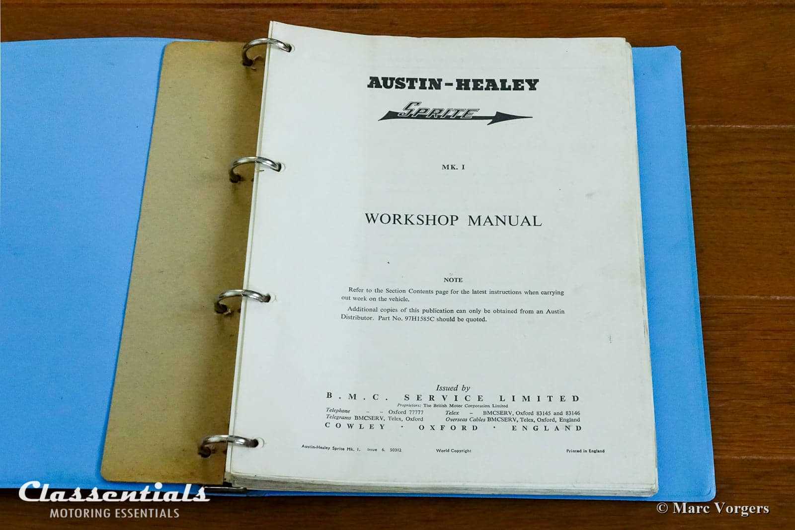 austin healey 3000 repair manual