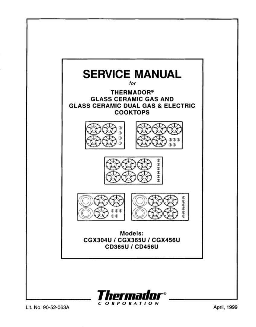 thermador oven repair manual