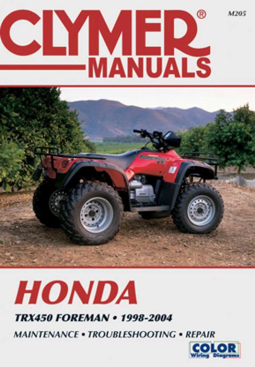 honda four wheeler repair manual