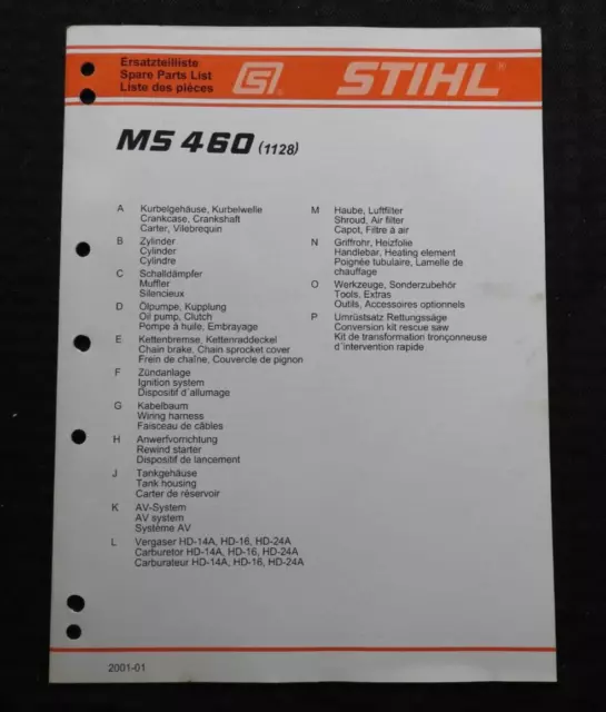 stihl ms 460 repair manual