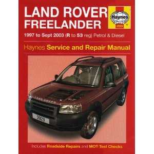 2002 land rover freelander repair manual