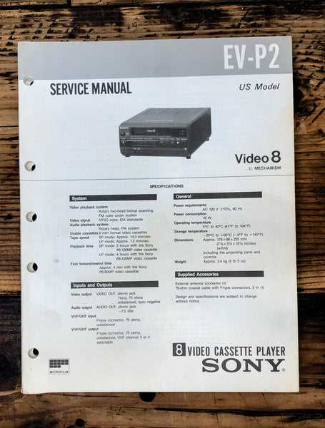 sony vcr repair manual