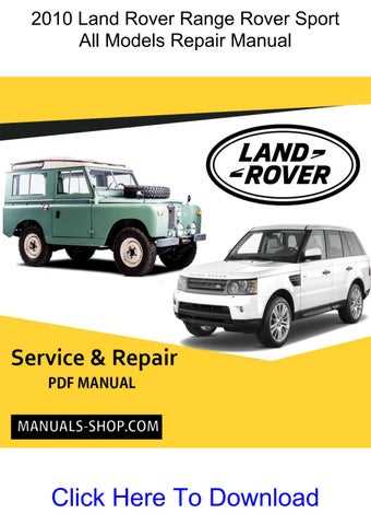 range rover sport repair manual