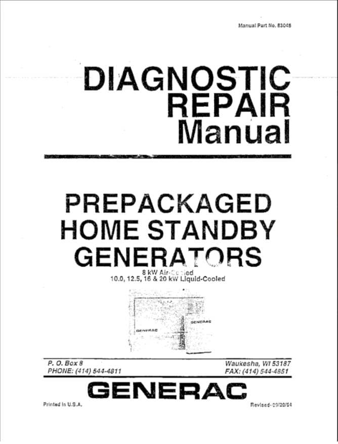 generac gp6500 repair manual