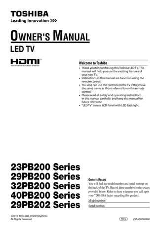 toshiba tv repair manual