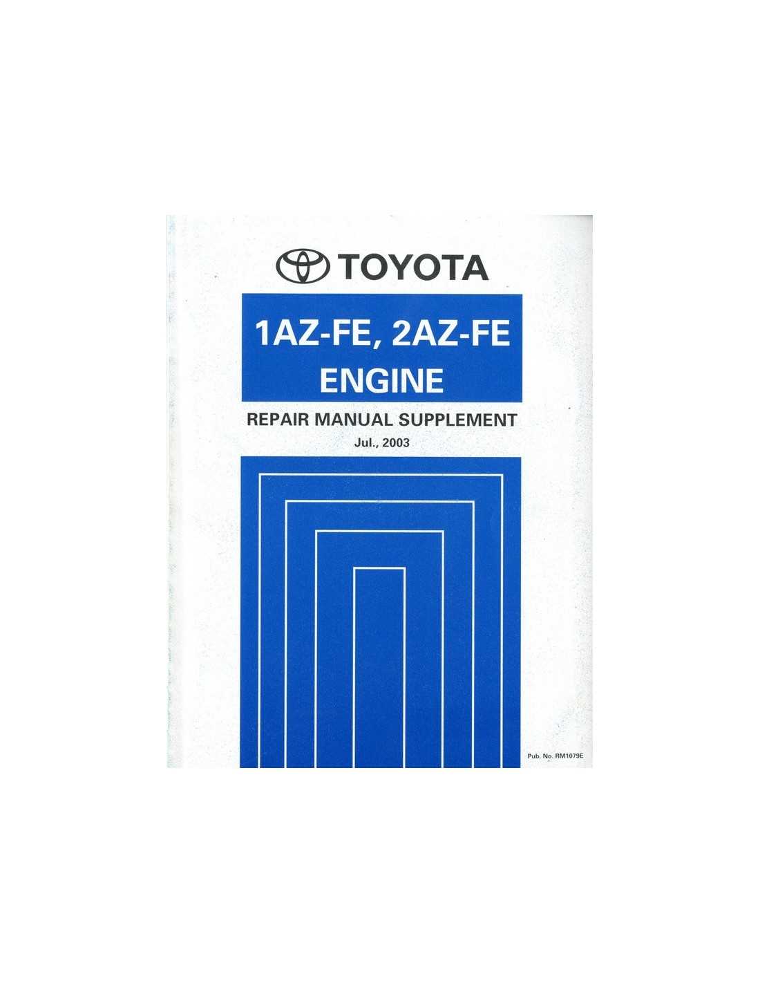 toyota 2az fe engine repair manual