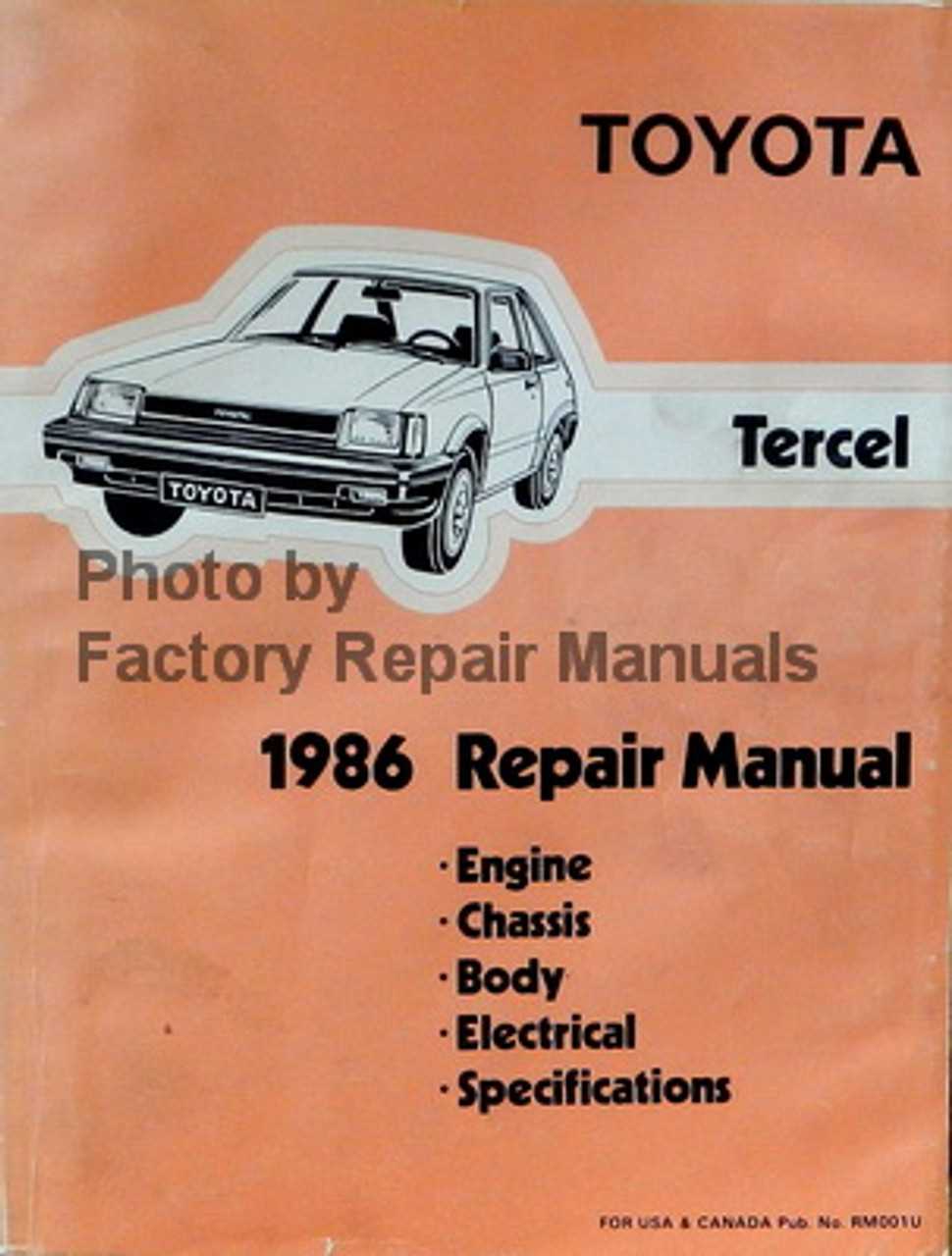 toyota 86 repair manual