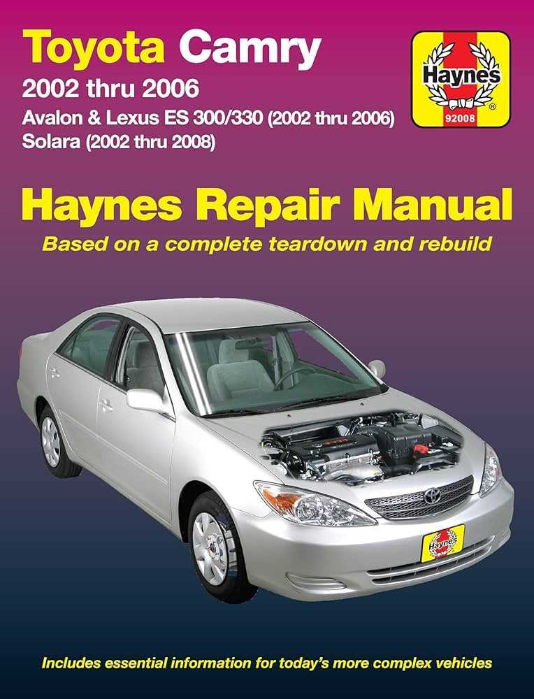 toyota camry factory repair manual