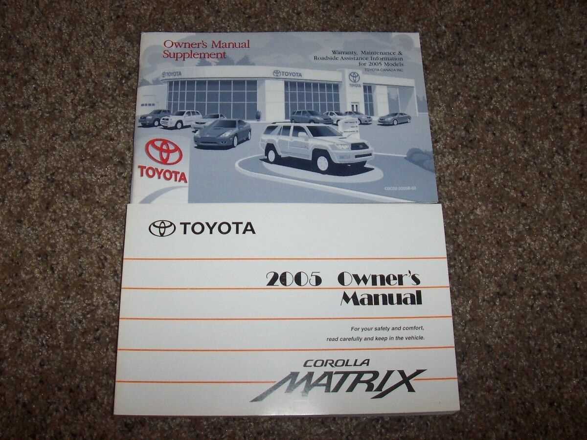 toyota corolla 2005 repair manual